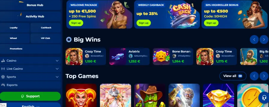Billionaire spin app