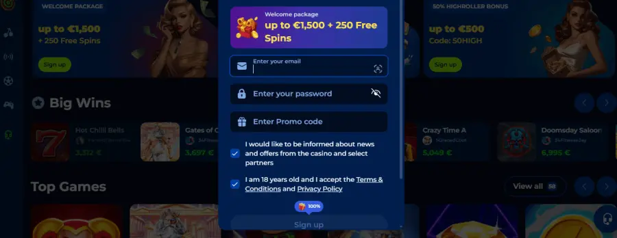 Billionairespin gr app